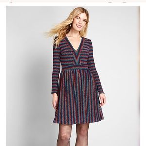 All That Glitters V Neck Dress ModCloth